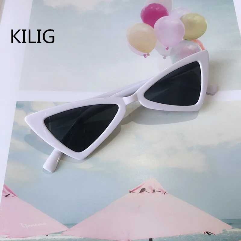 Детские солнцезащитные очки KILIG Cat Eye модные брендовые с защитой от УФ лучей