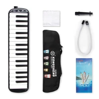 kmise melodica 32 piano keys pianica organ accordion pianomouth pipe musical instrument children kids students with black carry