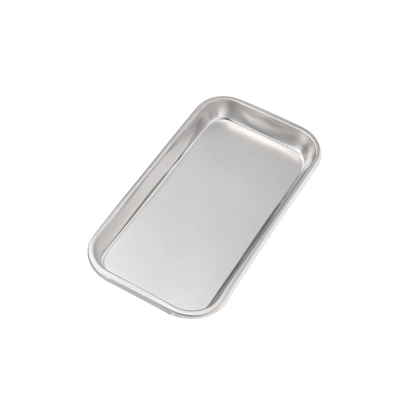 1 шт. нержавеющая сталь Хирургический медицинский прямоугольник лоток