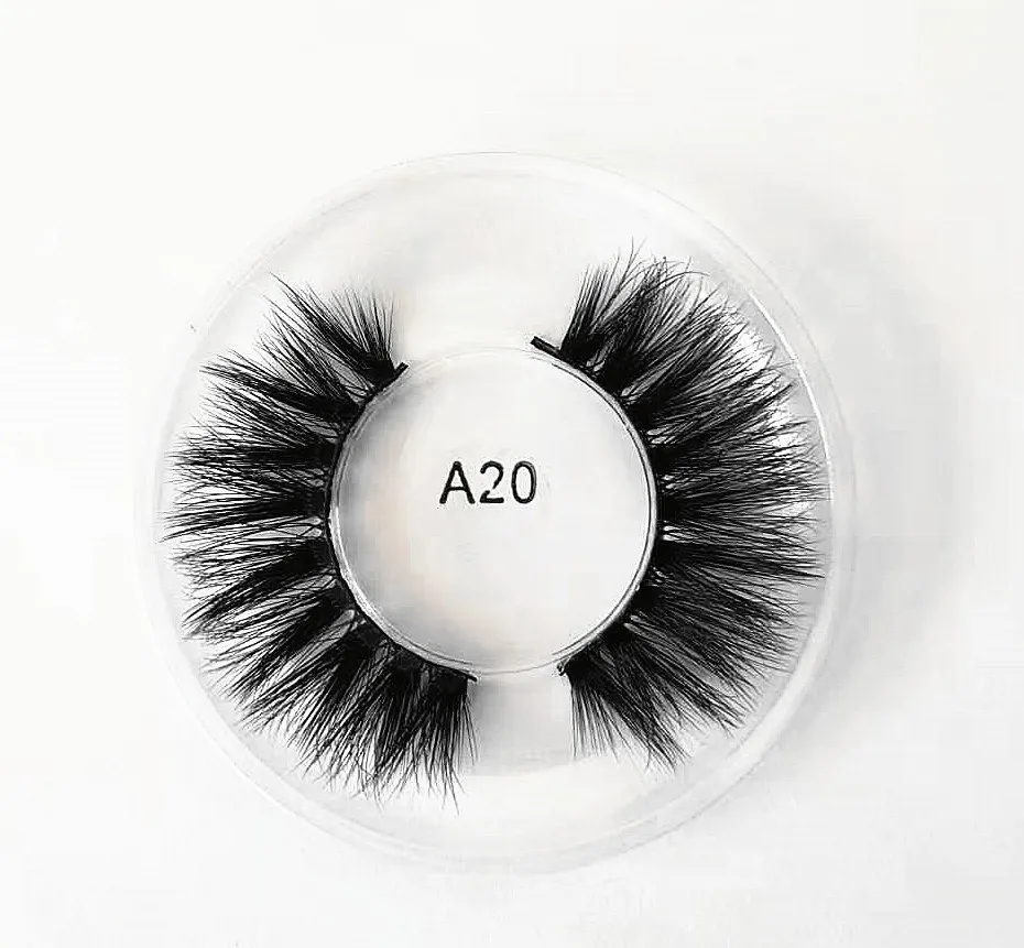 20 мм длинные 3D Искусственные норковые ресницы Экстра Длина большие