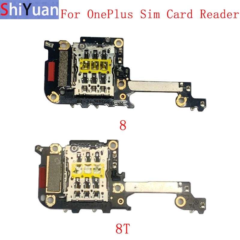 Lector de tarjeta SIM, pieza de ranura de Cable flexible para OnePlus 8 8T 8pro, lector de tarjeta Sim, piezas de repuesto de reparación