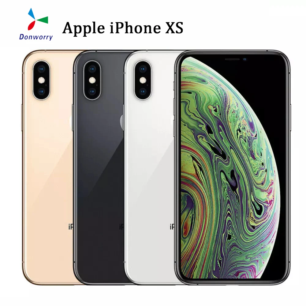 

Original Used Apple iphone XS Unlocked 4G LTE 4G RAM 64/256GB ROM IOS12 Hexa-core 2658mAh Full Screen Mobile Phone Celulares