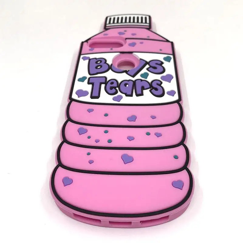 Новая мода 3D Boys Tears минеральная бутылка для воды с чехлом Мягкая силиконовая