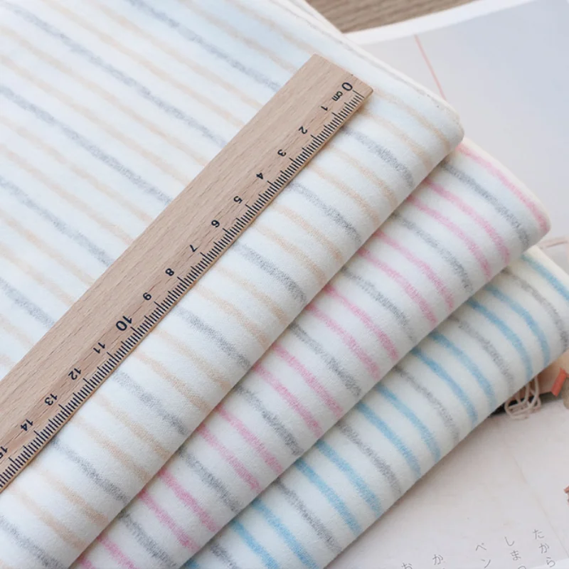 Ширина 66 ''чесаная простая удобная мягкая эластичная полосатая трикотажная