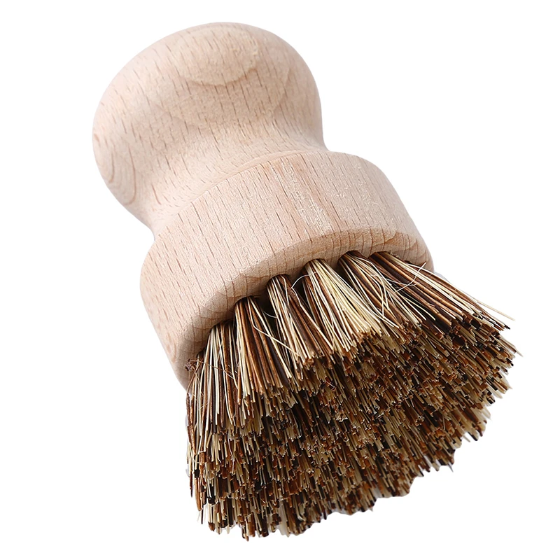 Pot brush Чистящая термостойкая щетка для мытья кастрюли, сковорода с деревянной ручкой, кухонные принадлежности, чаша, прочное блюдо, инструмент для чистки - Цвет: Pot brush
