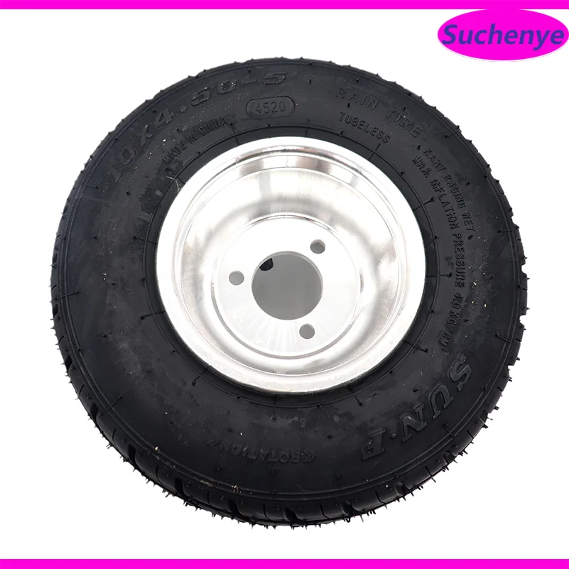 10x4.5-5 Vacuum tire wear for 168 Go kart 5 inch Wheels Beach car Accessories Drift wheel 10X4.5-5 kart Tire Highway hub