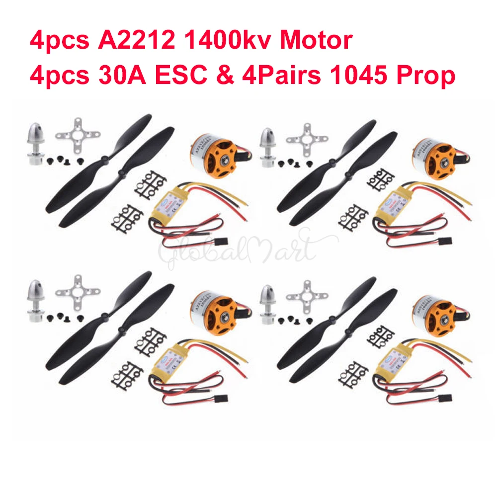 Choice 2 XXD A2212 2212 1000KV/1400KV бесщеточный двигатель+ 30A бесщеточный ESC+ 1045 Пропеллер для F450 F550 S550 RC Квадрокоптер - Цвет: Choice 2