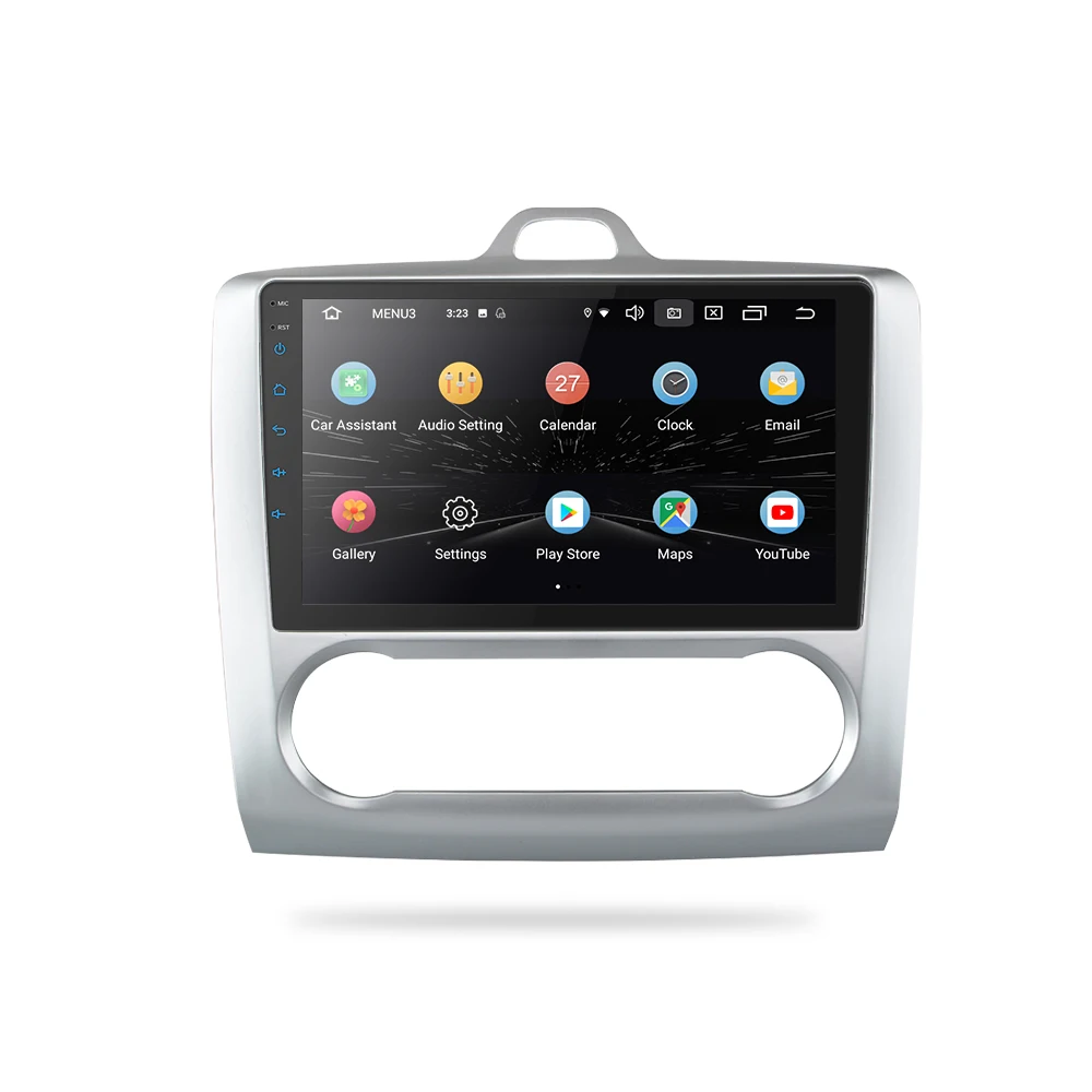 9' Android 9,0 2 din android автомобильное компактное минирадио 2.5D ips экран gps навигация wifi для Ford Focus MP5 Автомобильный плеер Передняя и задняя камера