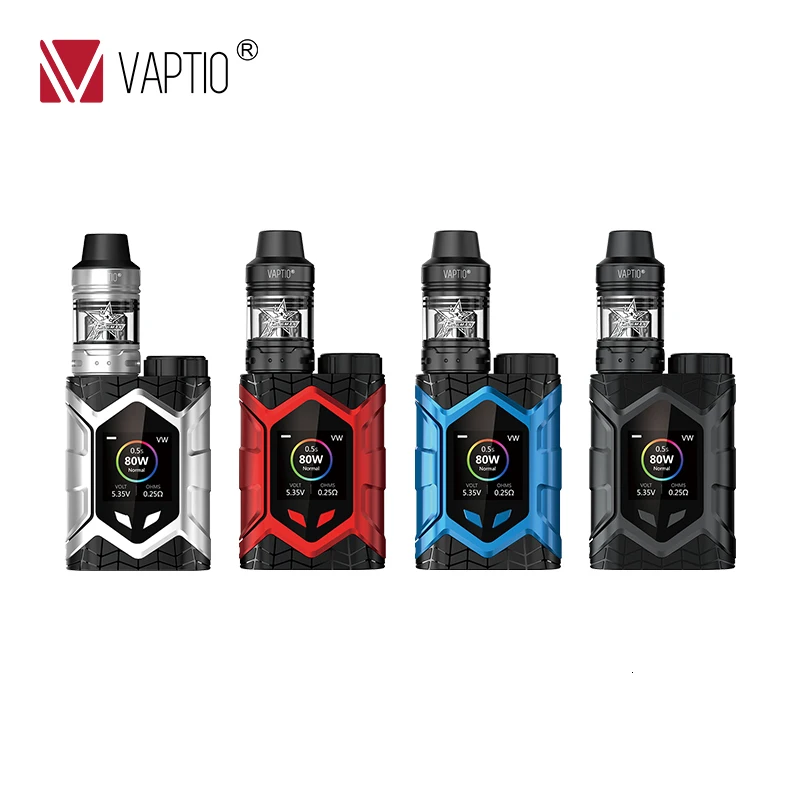 Электронная сигарета Vaptio Wall Crawler 80 Вт испаритель атомайзер 5 0 мл экран 1 3