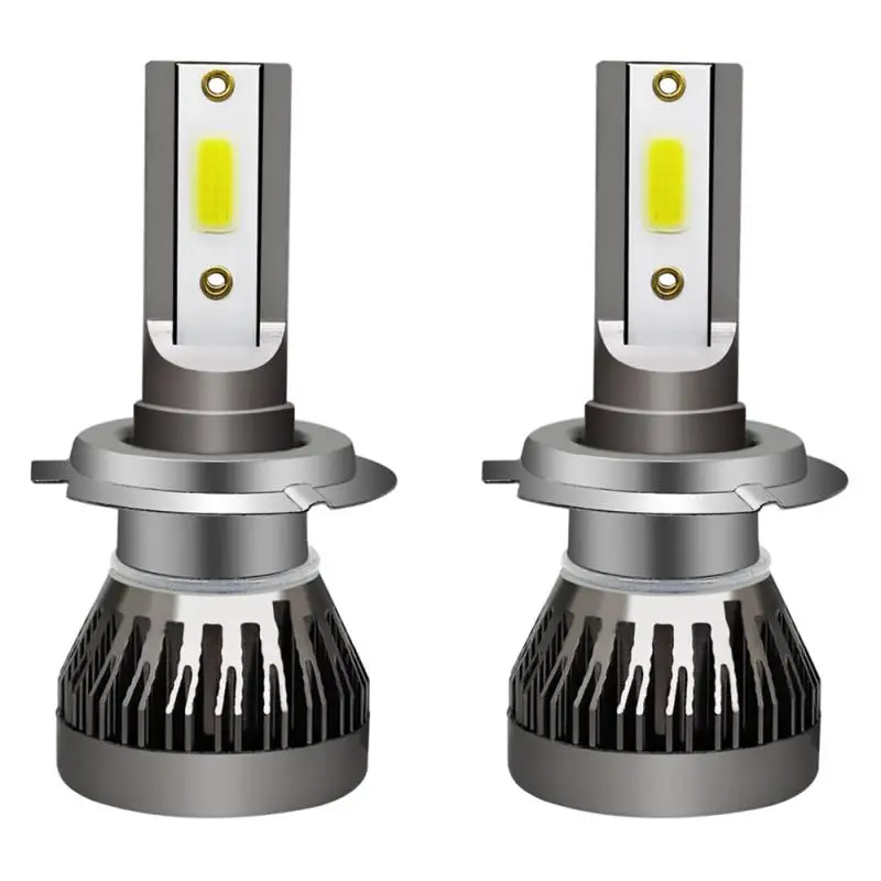Free Shipping 2x H7 Led Headlight Bulbs LED Car Lights 90W 12000LM Auto Headlamps With Box Accessories | Автомобили и мотоциклы