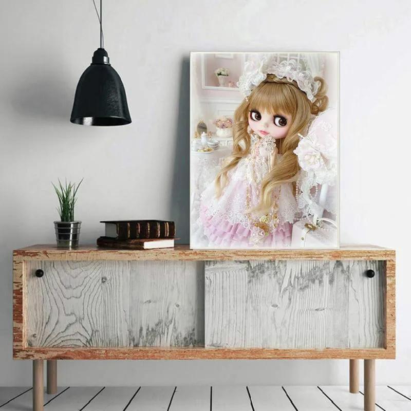 

CraftArtGo 5D DIY Diamond Embroidery Cartoon doll Full Square Round Rhinestone Mosaic Painting Cross Stitch Flowers Diamond Kit