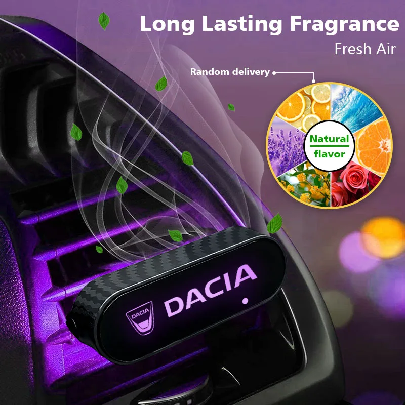 

Car Air Outlet Decorative Atmosphere Aromatherapy Lamp for Dacia Duster Logan MCV Sandero Stepway Dokker Lodgy Car Accessories