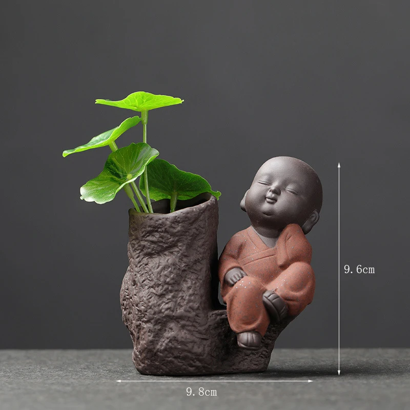 Подарочные Креативные украшения ручной работы керамика Гидропонные вазы Zen Monks