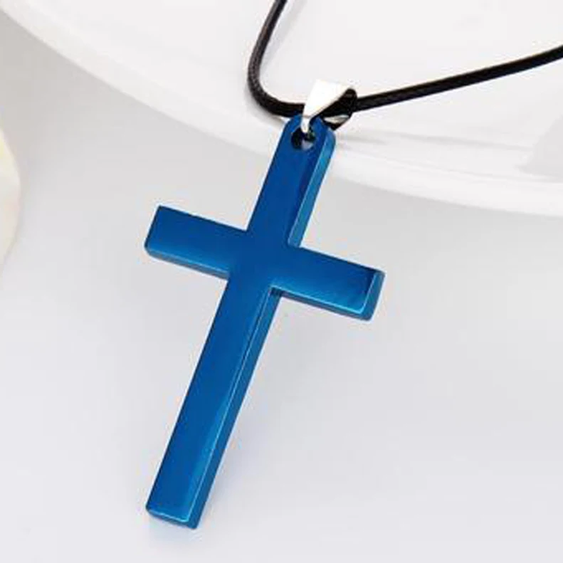 Новый крест ожерелья и кулоны из нержавеющей стали для Для мужчин