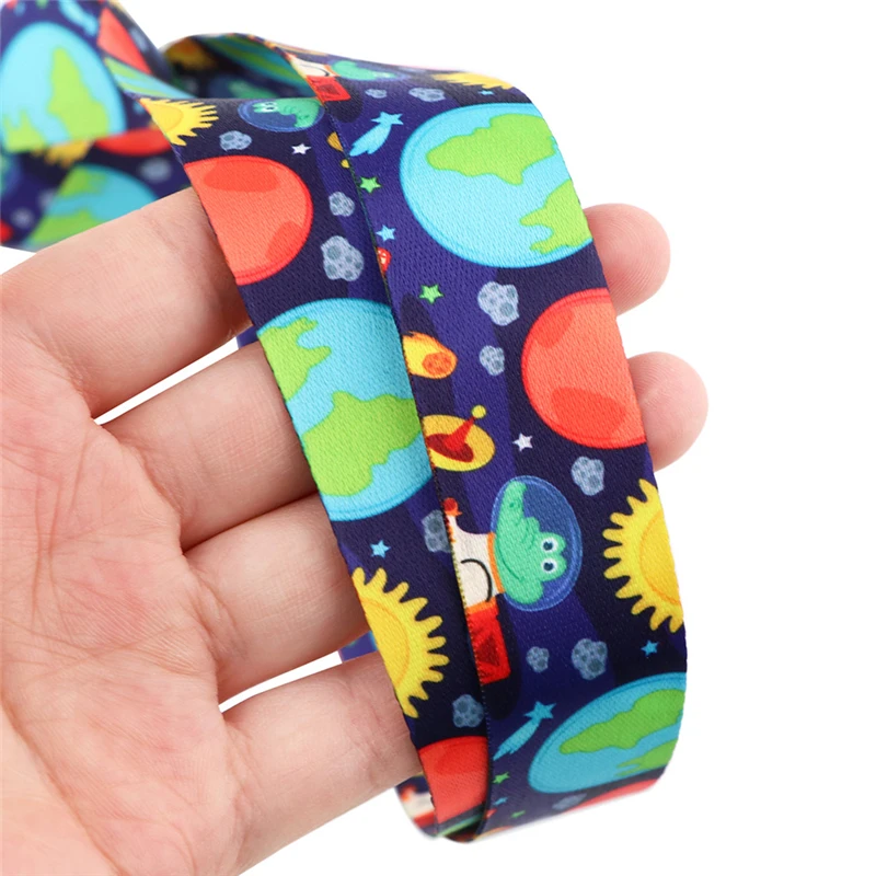 

Universe Cosmic planet Lanyard for Keys Phone Cool Neck Strap Lanyard for Camera Whistle ID Badge Cute webbings ribbons Gifts