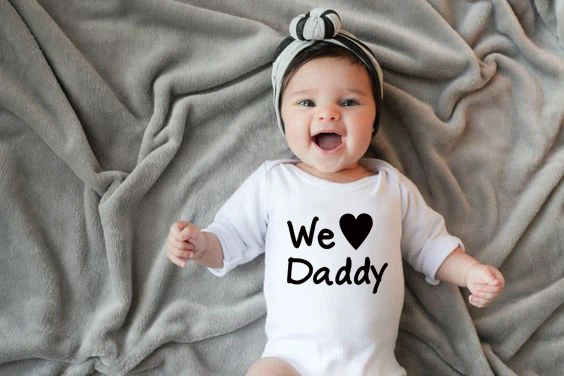 

Мы Love Daddy» для новорожденных, младенцев, для маленьких мальчиков и девочек, Осенний комбинезон с длинными рукавами спортивный костюм, зимний...