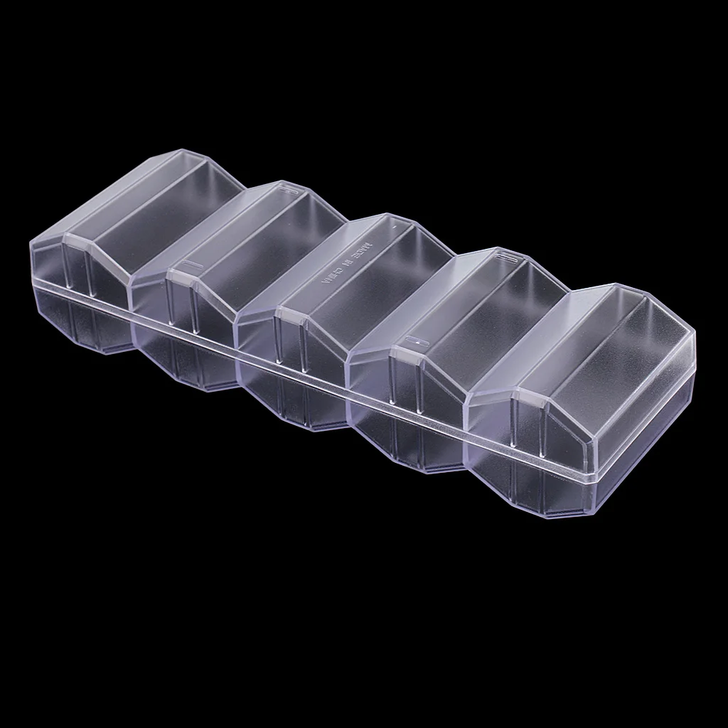 

Stackable Poker Card Game 100 Poker Chip Tray Acrylic Case Box with Cover