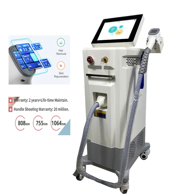 

New best price professional permanent beauty salon 755 808 1064 nm hair removal laser / 808 diode laser hair removal machine