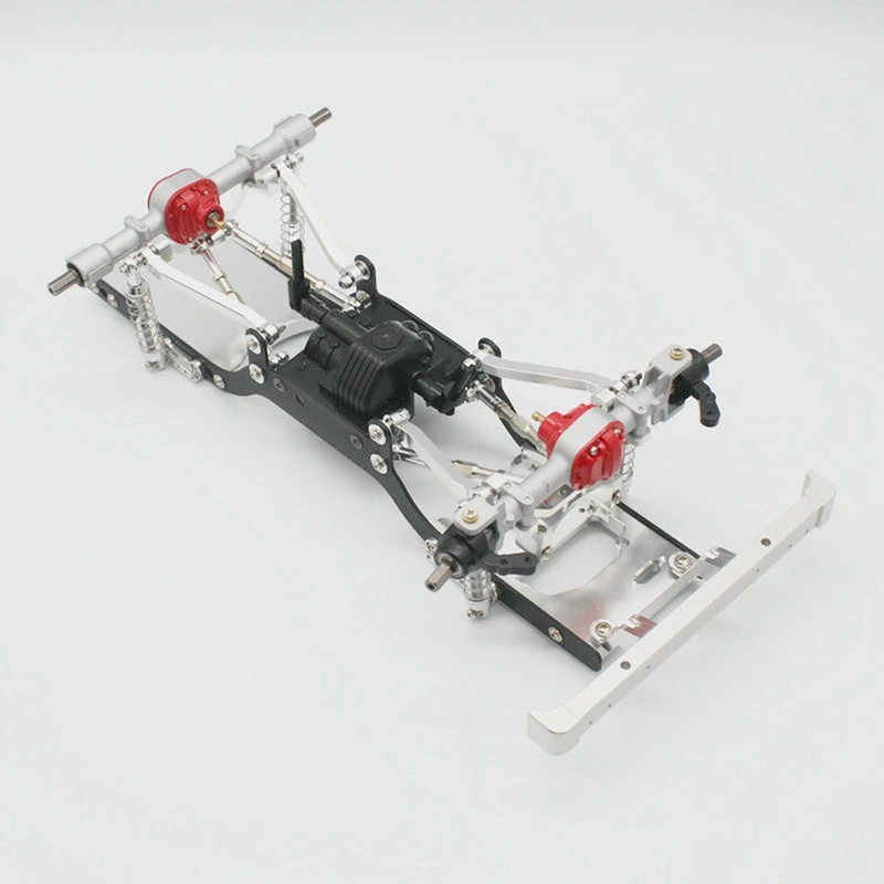 

1 Set Front Bumper for RC Car Upgrade Spare Parts & 1 Set Chassis Pull Rods Servo Fixed Mount Bracket Shock Absorber
