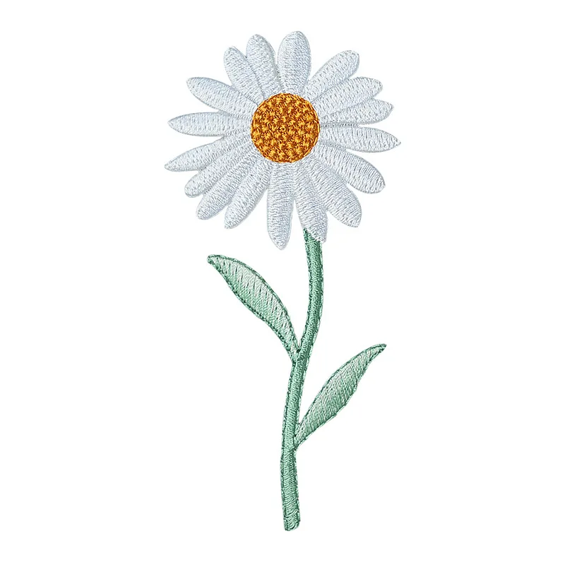 Small Sun Flower Daisy Set Embroidery Patches for Clothing Iron on Clothes Sticker Stripe Iron-on Dress Applique DIY Hole Repair images - 6