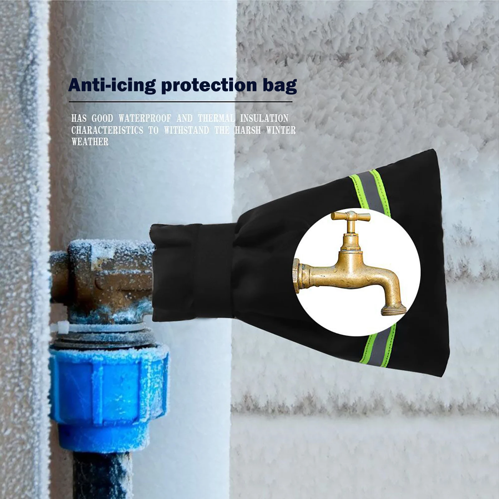 

Faucet Covers Pouch Thickened Antifreeze Protection Cover Outdoor Garden Faucet Frost Protection Cover Winter Garden Accessories