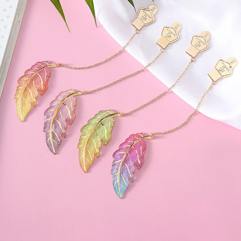 

Креативные закладки для книг, милые цветы, листья, снежинки, дизайнерские канцелярские принадлежности для студентов