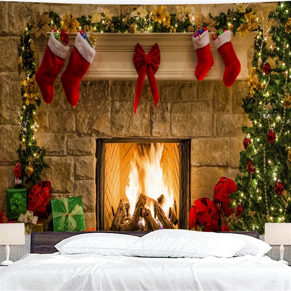 Фон для фотографирования с изображением рождественских стены рождественские