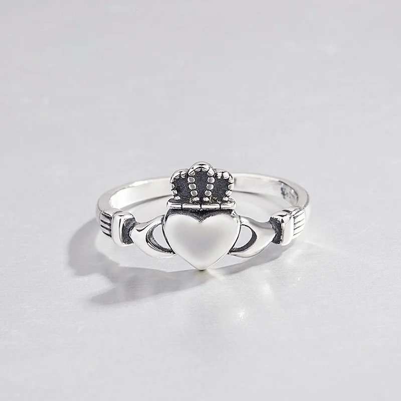 

Retro Personality Peach Heart Carrot Ring Silver Plated Opening Adjustable Ring Cocktail Party Ring Best Gift for Girlfriend