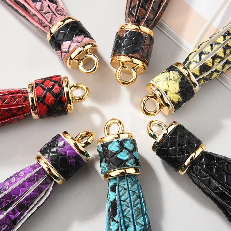 Брелок для ключей сделай сам из искусственной кожи 4 шт. | Дом и сад