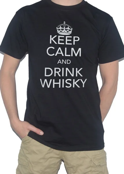 

NEW Keep Calm and Drink Whisky Funny Men's T-Shirt