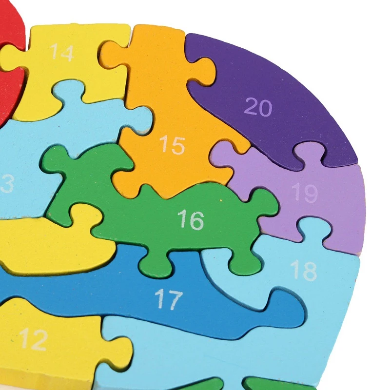 Детские головоломки деревянные игрушки строительные с цифрами алфавита в форме