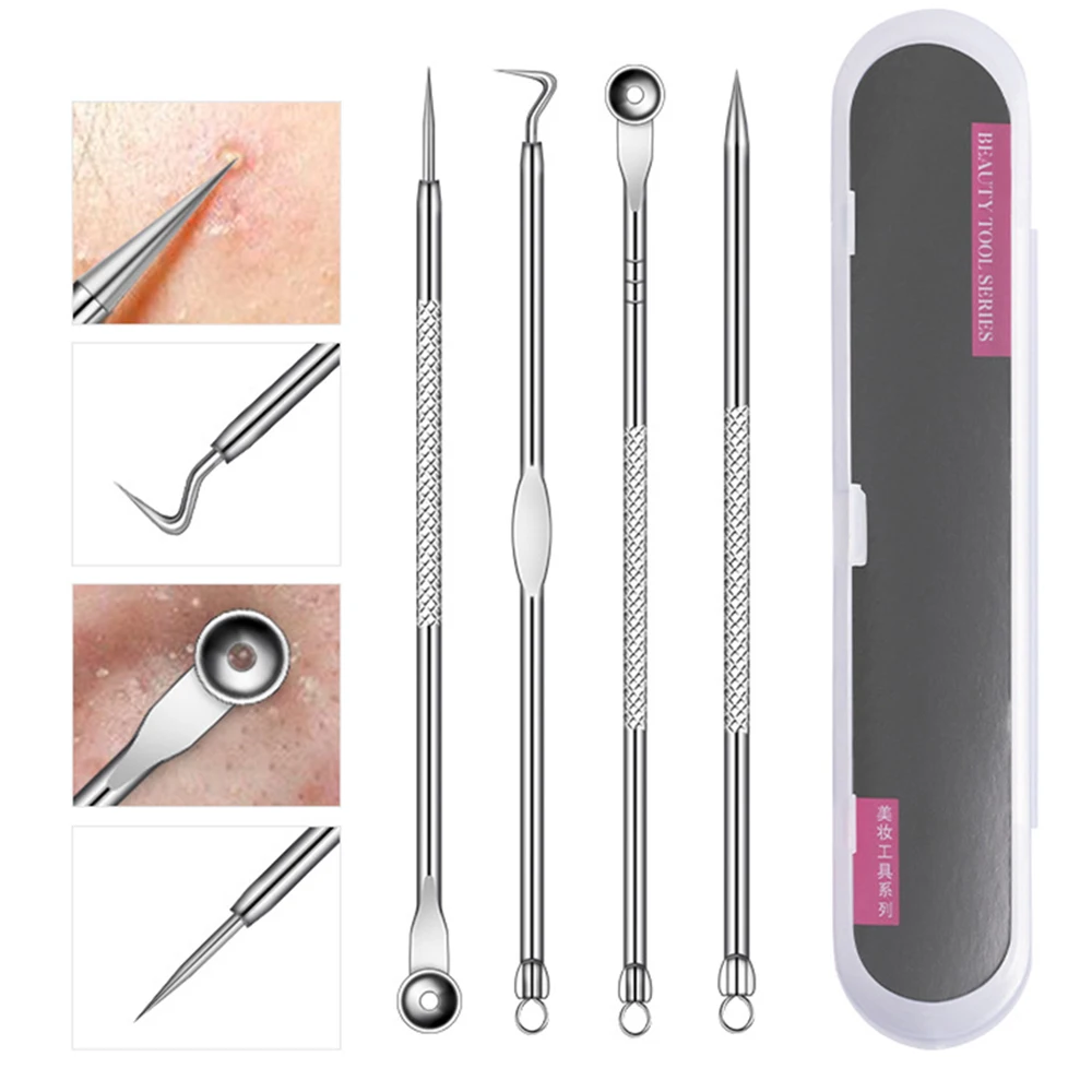 Набор инструментов для ухода за кожей инструмент удаления пятен и черных точек 4