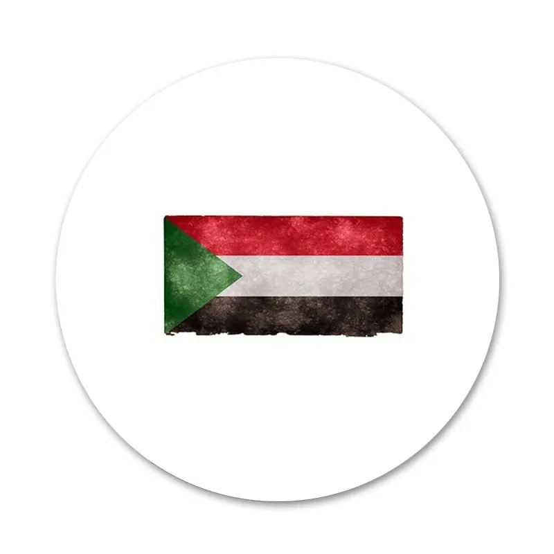Sudan National flag Icons Pins Badge Decoration Brooches Metal Badges For Backpack 58mm | Дом и сад
