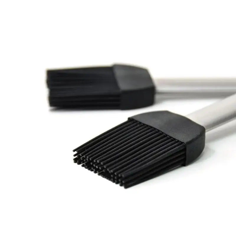 1 adet barbekü araçları silikon teyelleme fırçalar barbekü aksesuarları pişirme aksesuarları pasta aşçı mutfak silikon fırça ekmek yağı Q3Y4