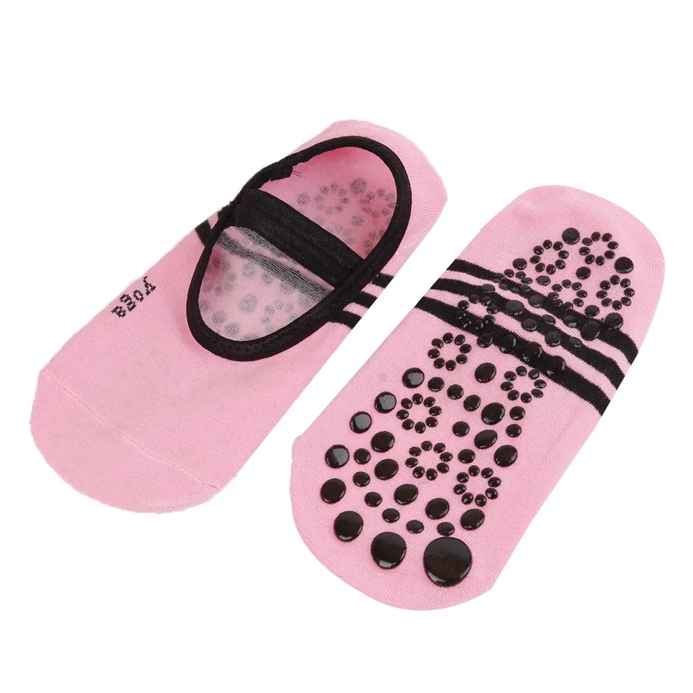 Спортивные Нескользящие бандажные хлопковые носки женские нескользящие