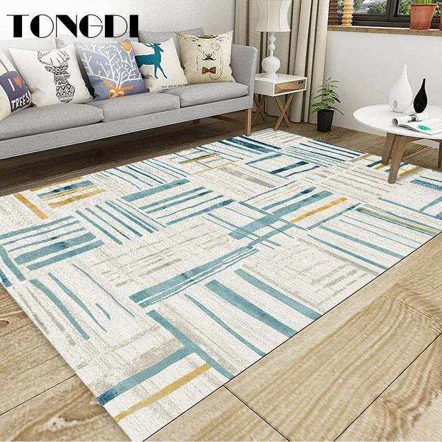 Коврик TONGDI современный нескользящий элегантный художественный 3D стерильная