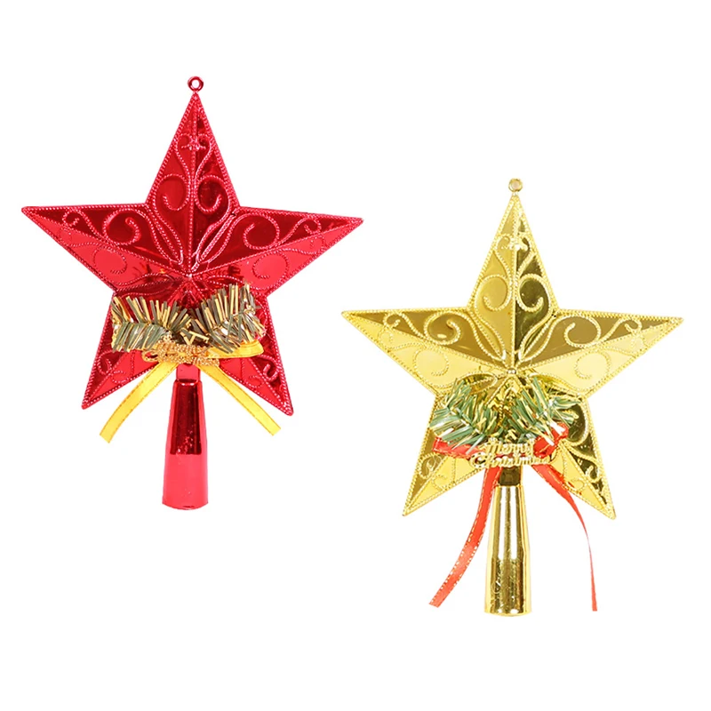 

Christmas Tree Top Star Pendant Christmas Toppers Decoration Xmas Star Ornament Party Decor AUG889