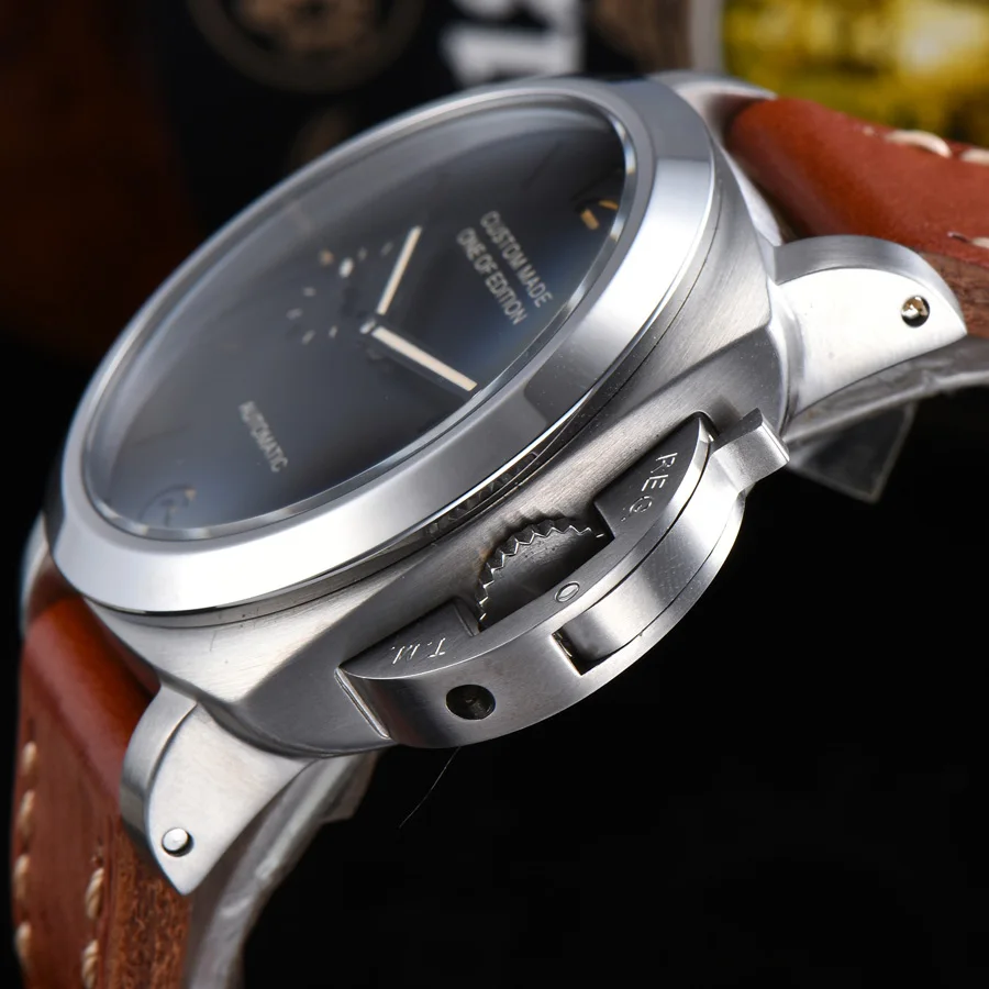 Мужские автоматические механические часы водонепроницаемые светящиеся с датой