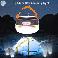 usb camping light outdoor tent light 5 modes nightlight lantern restractable hook backpacking hiking home emergency lamp battery