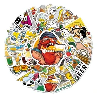 103050pcs cartoon beer carnival party graffiti sticker notebook guitar skateboard mobile phone gift toy sticker wholesale