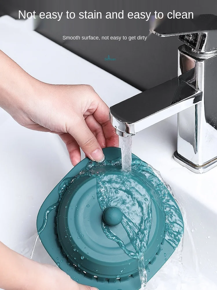 

Hair filter bathroom sewer deodorant press-on leakage silicone pool bathtub toilet filter