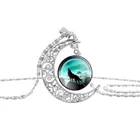 Подвеска волк Caxybb, тотемное ожерелье, время Луны, драгоценный камень, модный и элегантный подарок для друзей и семьи