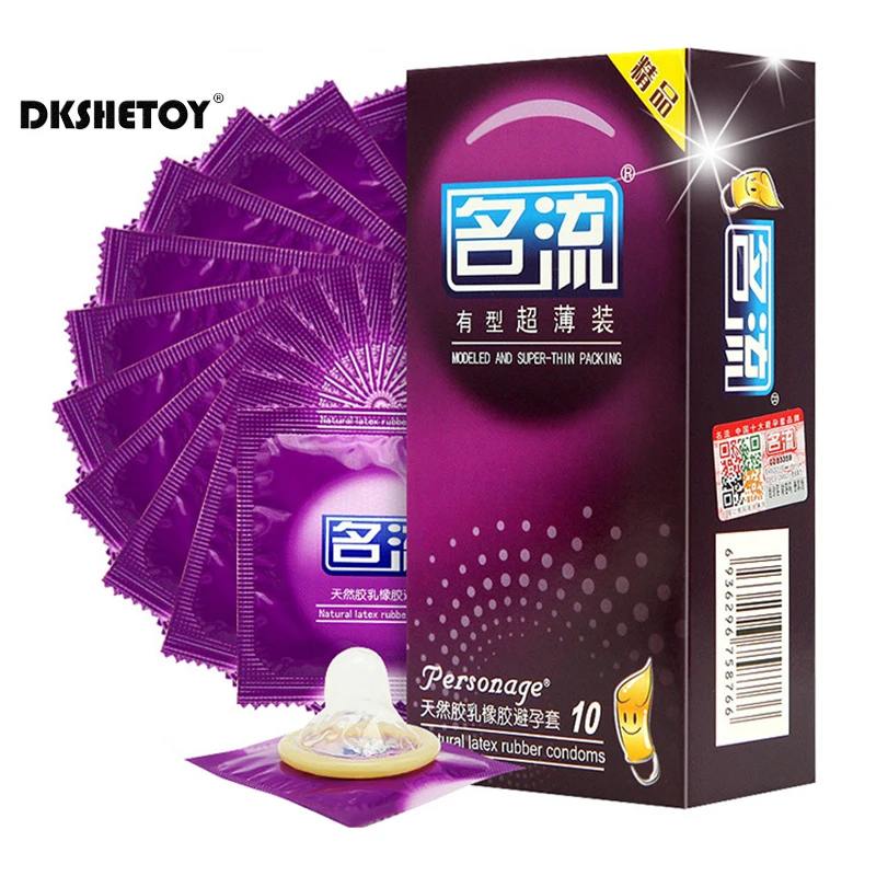 MingLiu Condoms for men Smooth Lubricated penis sleeve Ultra Thin sensitive Natural Latex Condom box for condoms