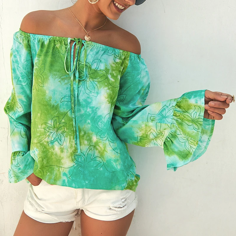 Большие размеры 2019 женские новые летние топы с цветочным принтом в стиле бохо