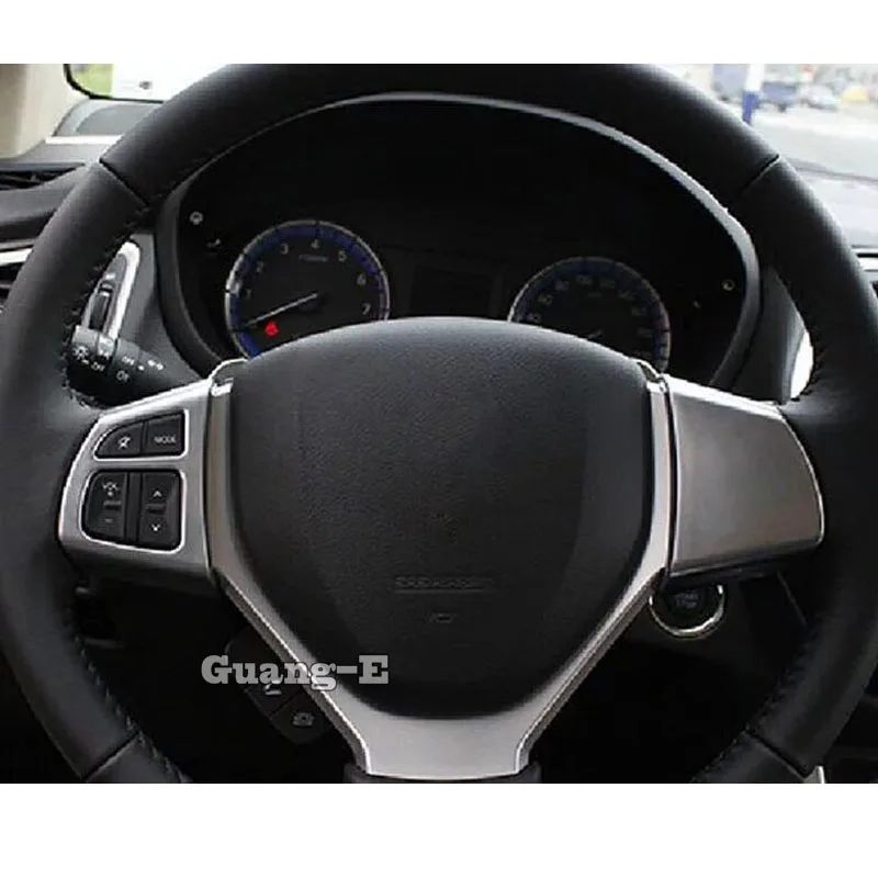 Для Suzuki S Cross SX4 2017 2018 2019 2020 автомобиля ABS Матовый детектор ручки рулевого колеса