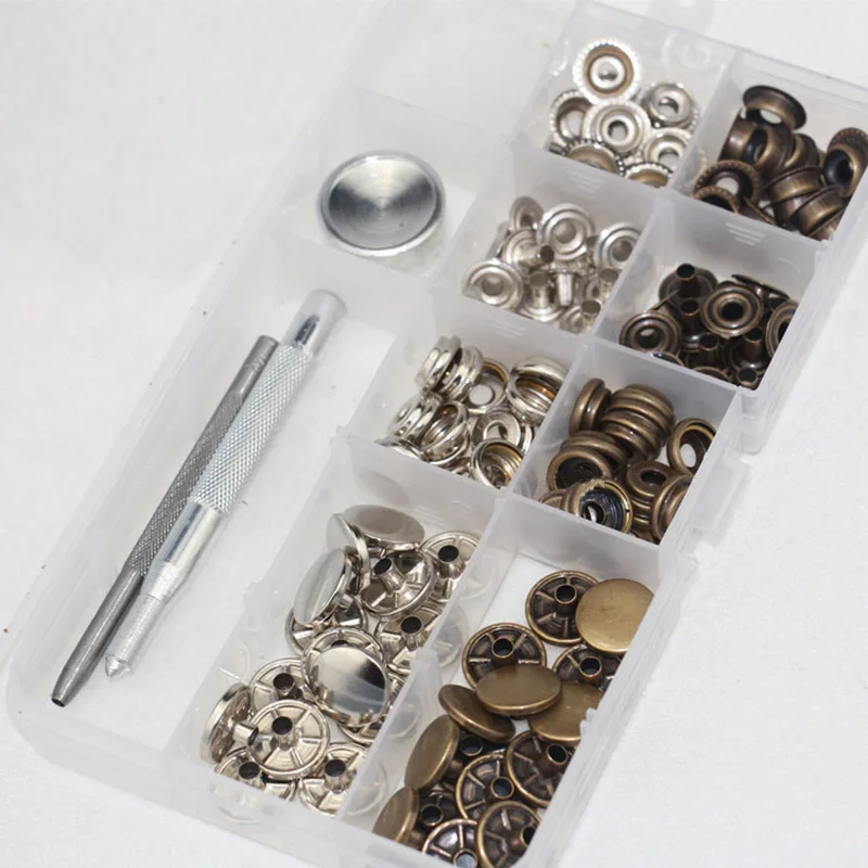

40 шт. 201 # металлическая кнопка + набор инструментов большая белая кнопка пуховик Металлическая Кнопка 1,5 см поверхность для одежды