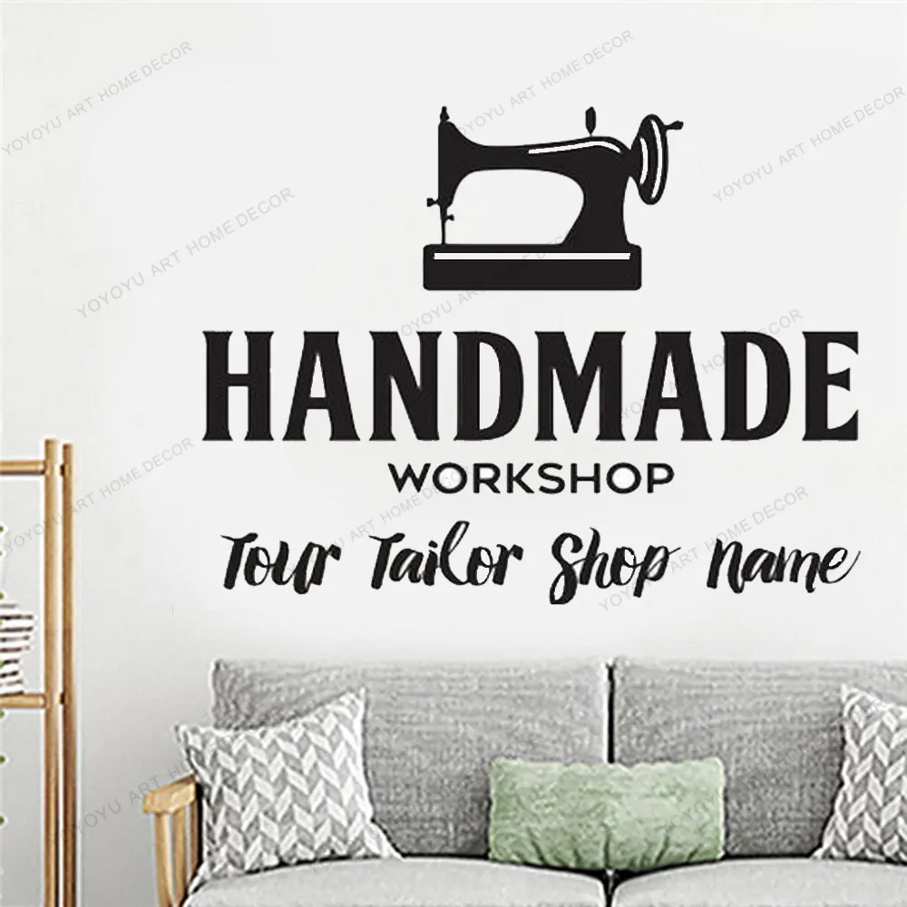 Декоративная наклейка на стену ателье для швейной студии модная одежды