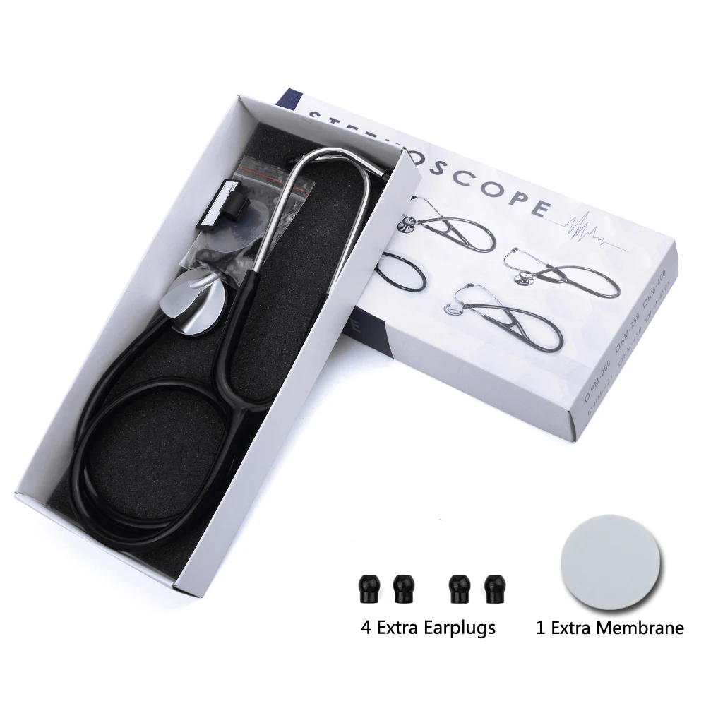 Делюкс медицинский стетоскоп профессиональный сердце Кардиология легких доктор