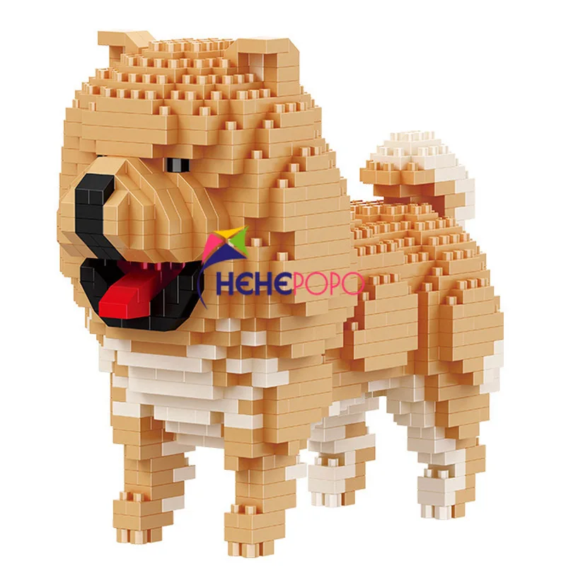 

Poodle Dog Block Diamond Building Blocks Pet Animal Model Mini Bricks Figures Blocks Small Building Block