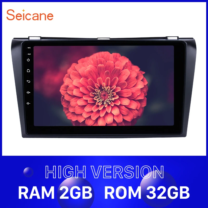 Seicane Android 9 1 2Din автомобильный Радио стерео плеер для 2004 2005 2006 2007 2008 2009 Mazda 3